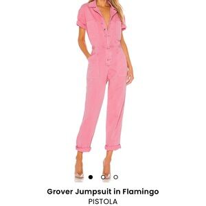 Pistola Grover Jumpsuit in Flamingo Pink